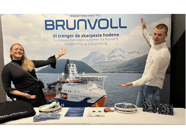 Marthe Outzen og Fredrik Wicken på fjorårets jobbmesse i Trondheim. Marthe Outzen og Fredrik Wicken på fjorårets jobbmesse i Trondheim.